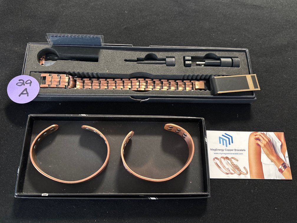 Collection of copper wellness jewelry