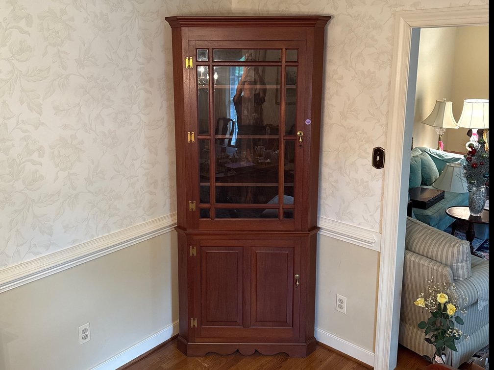 Solid Wood Corner Cabinet