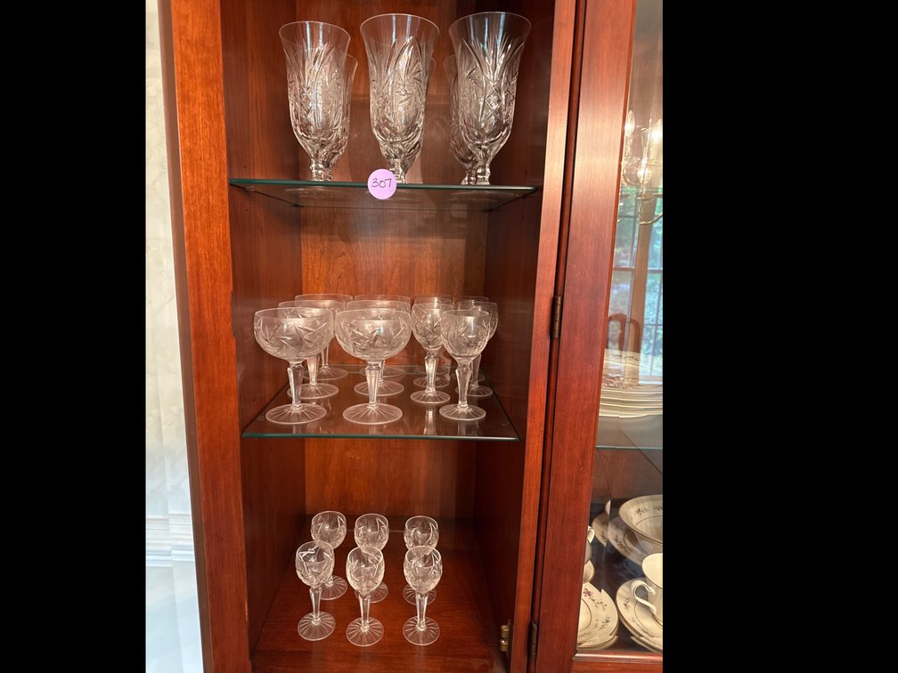 Assorted Crystal Stemware 