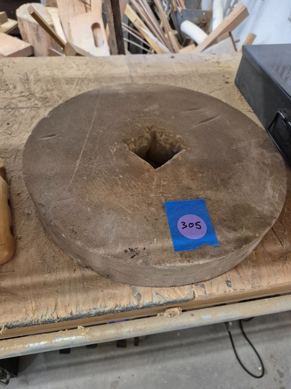 Vintage sharpening wheel