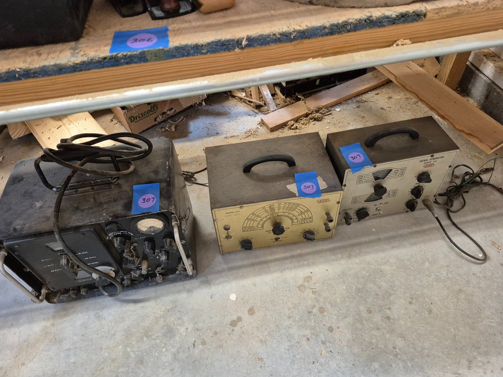 (3) vintage electronics testing equipment