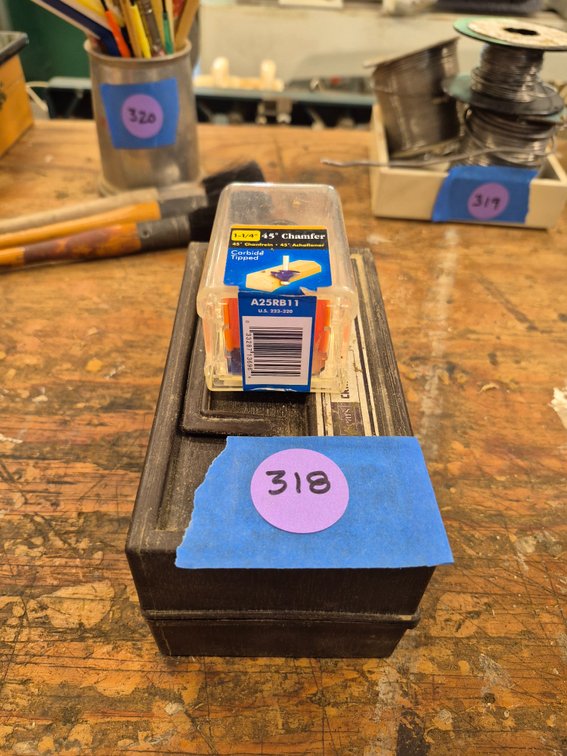 Router bits, 1/4" shank