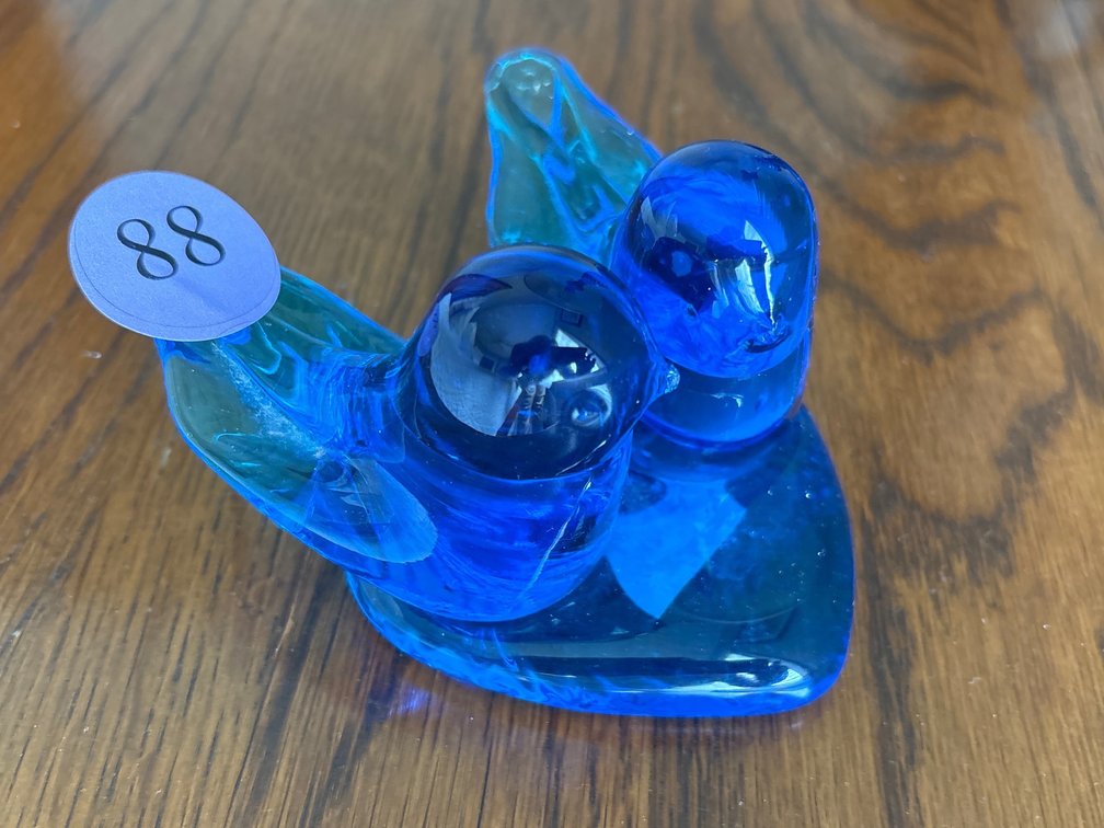 Bluebirds; glass