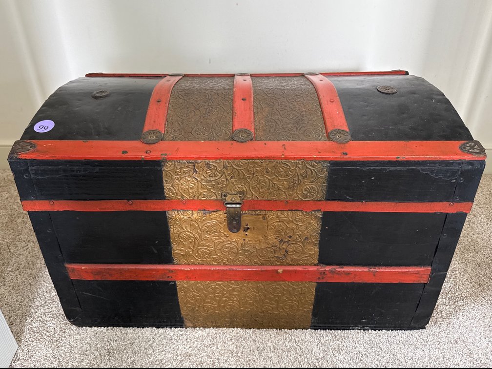 Vintage Trunk with Contents 