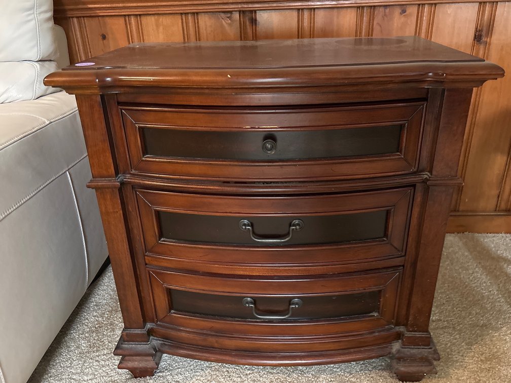 Matching small 3-drawer chests by Magnussen