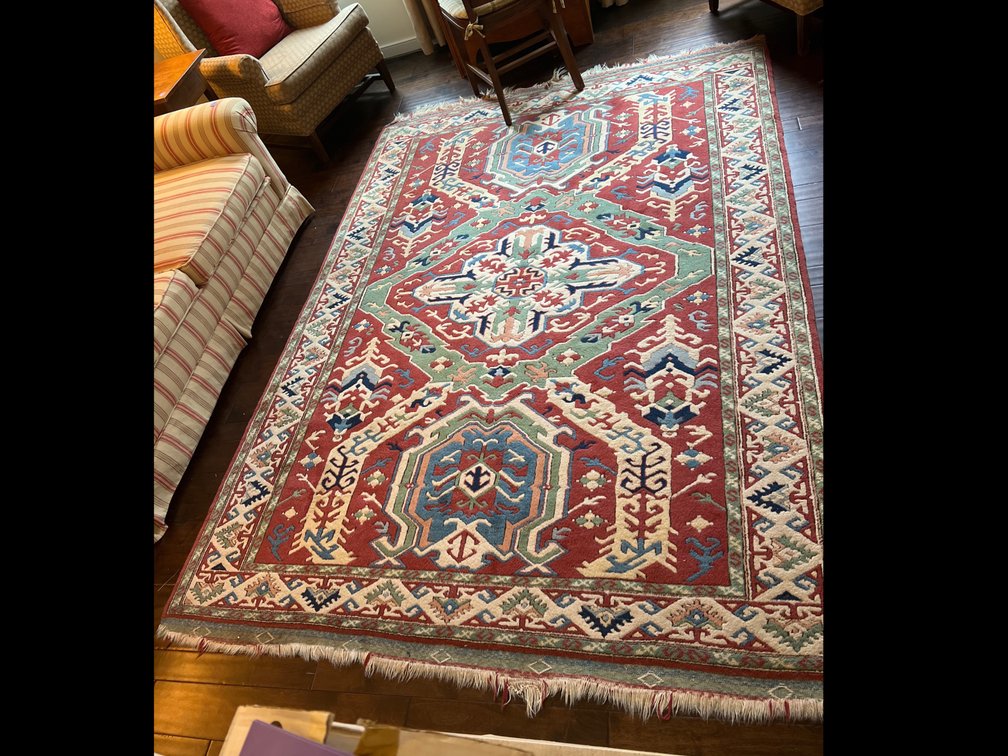 Wool rug 71” x 101”