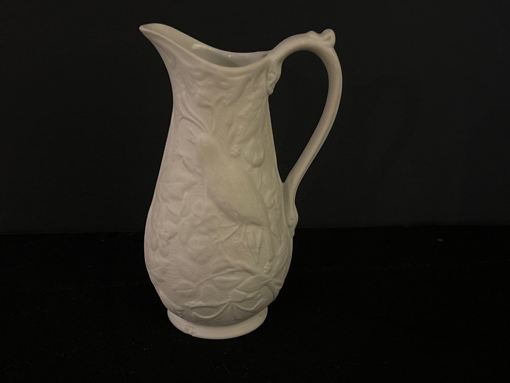 Parianware pitcher by Portmeirion; 5” tall