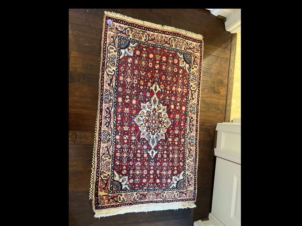 Wool rug 53”L x 30.5”W 