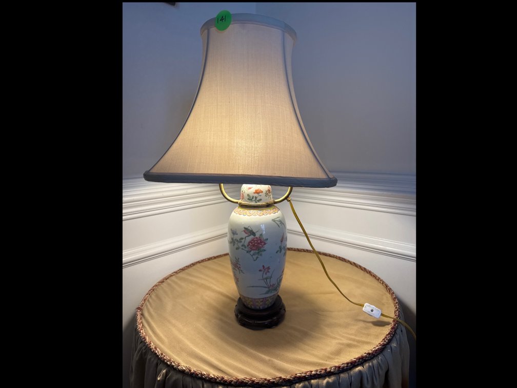 Asian Style Table Lamp 25” tall