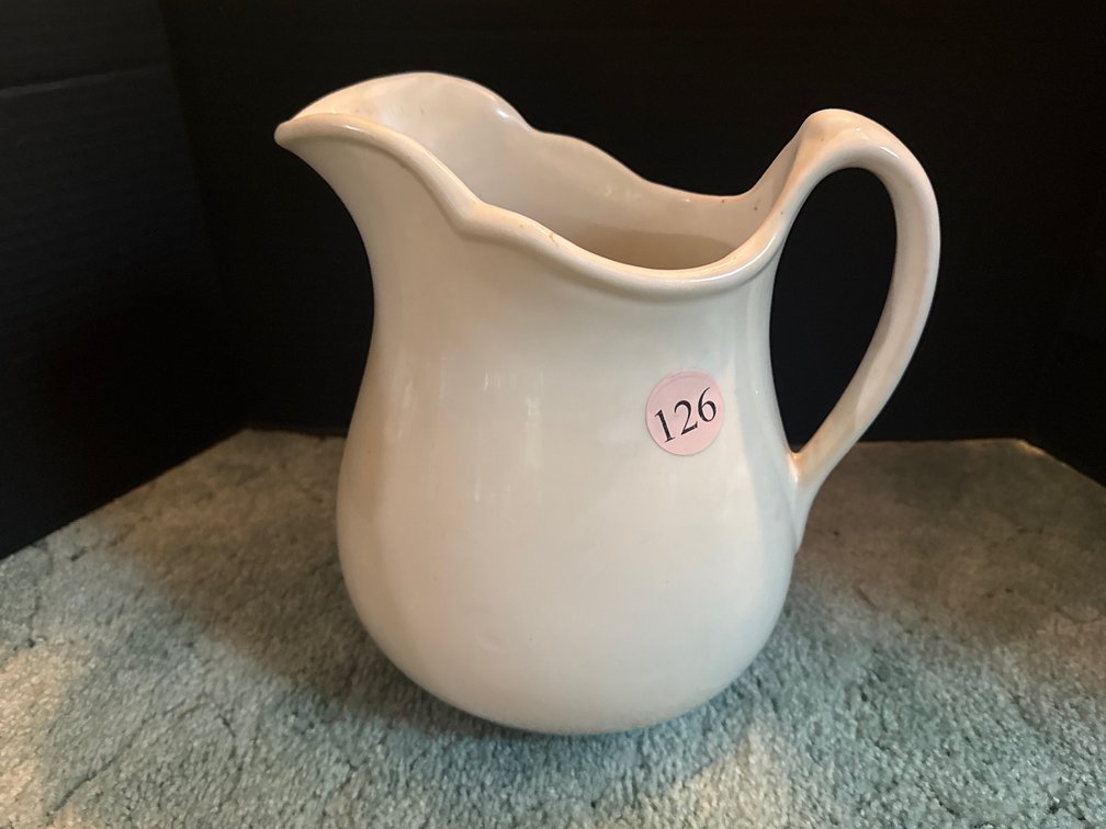 Ivory Ironstone Pitcher 