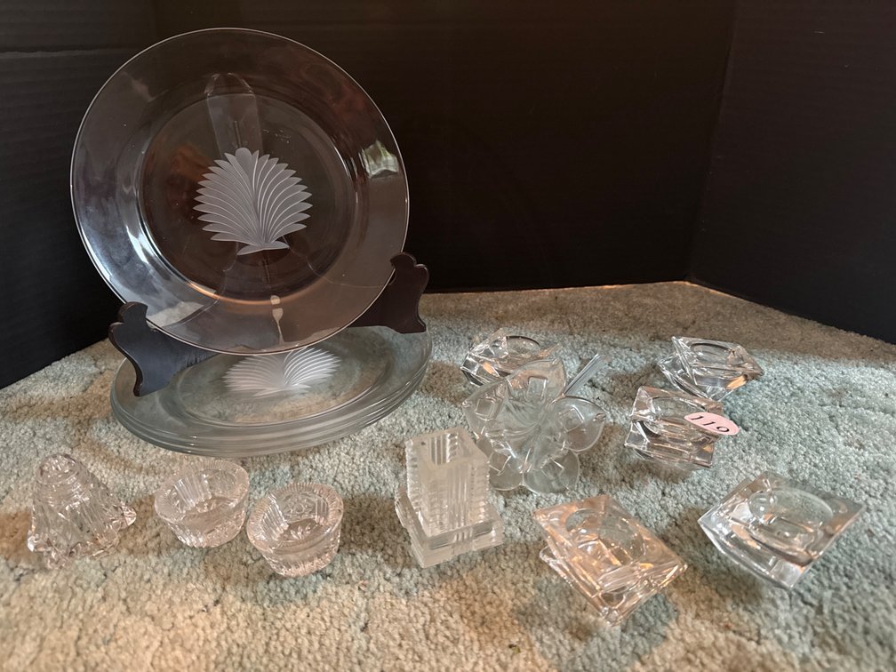 Glass Plates (4), Master Salts, Flower
