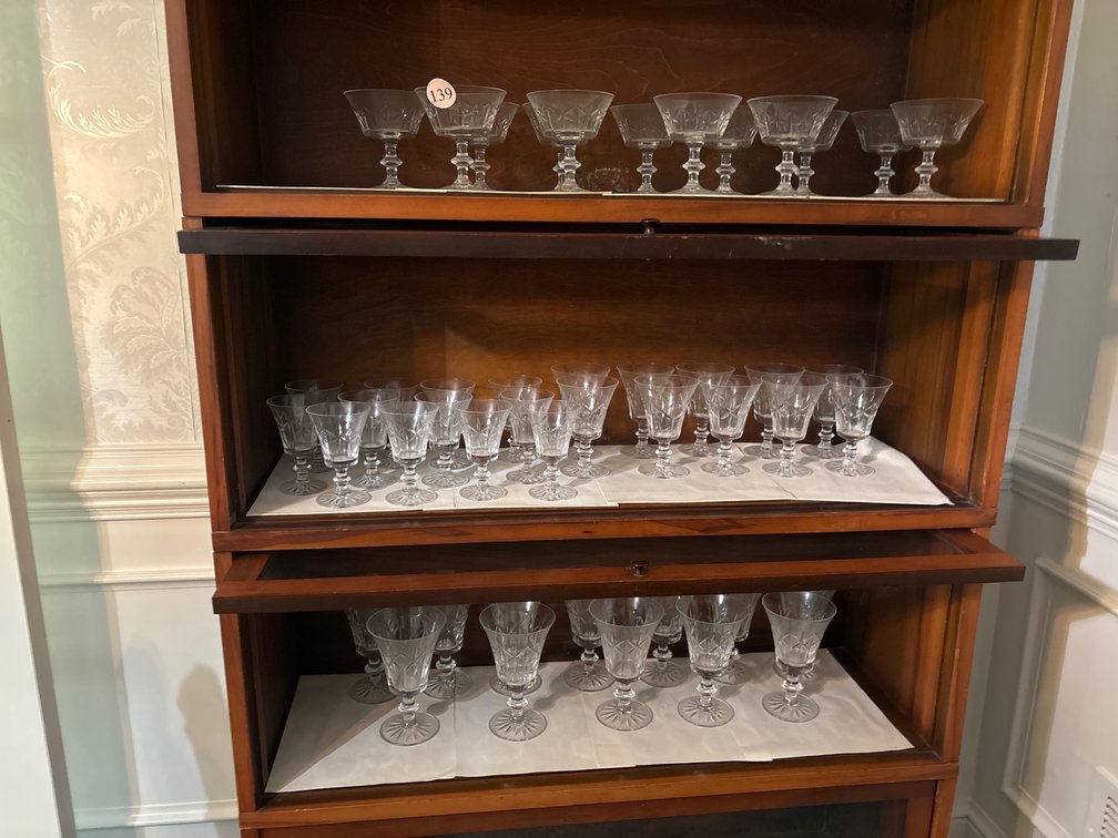 Approx 46 pcs of crystal stemware
