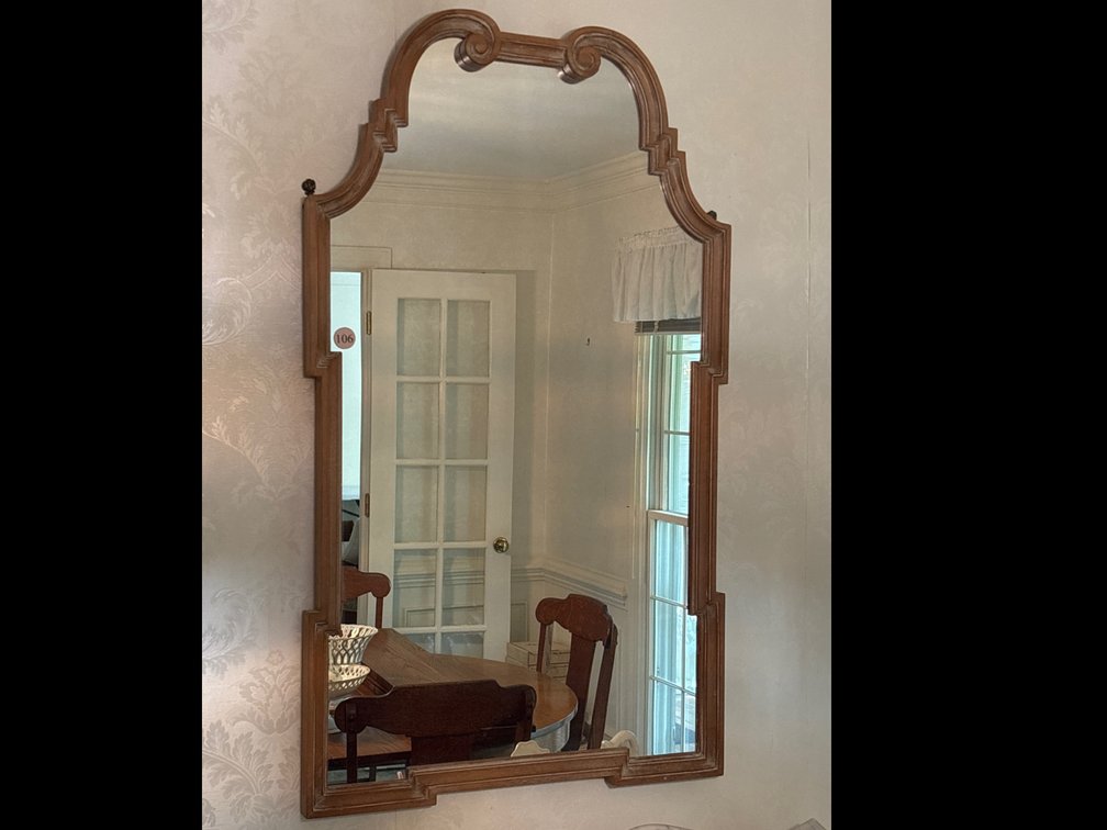 Decorative wall mirror; 26” x 45”