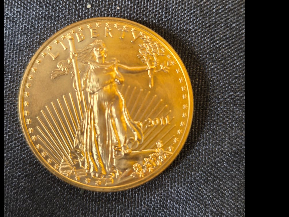 2011 (1) Ounce Eagle  Fine Gold $50.00 Coin