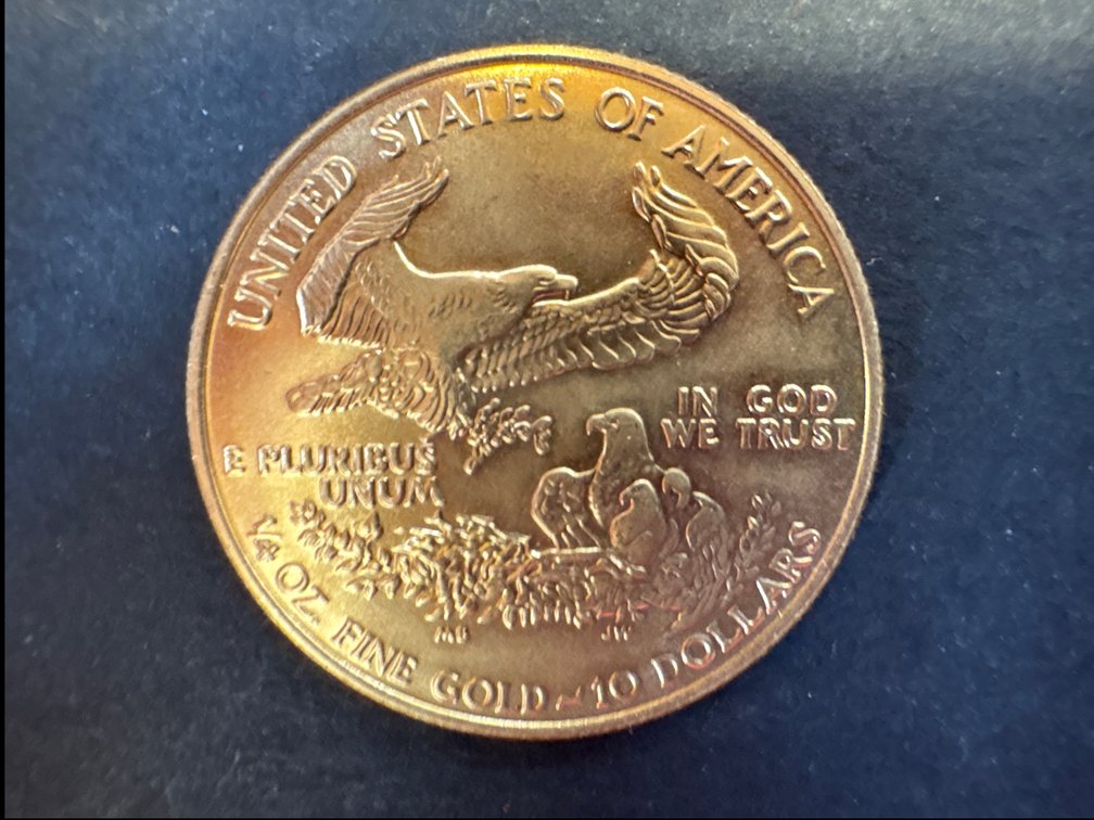 1/4 Oz Fine Gold 10 Dollars Coin