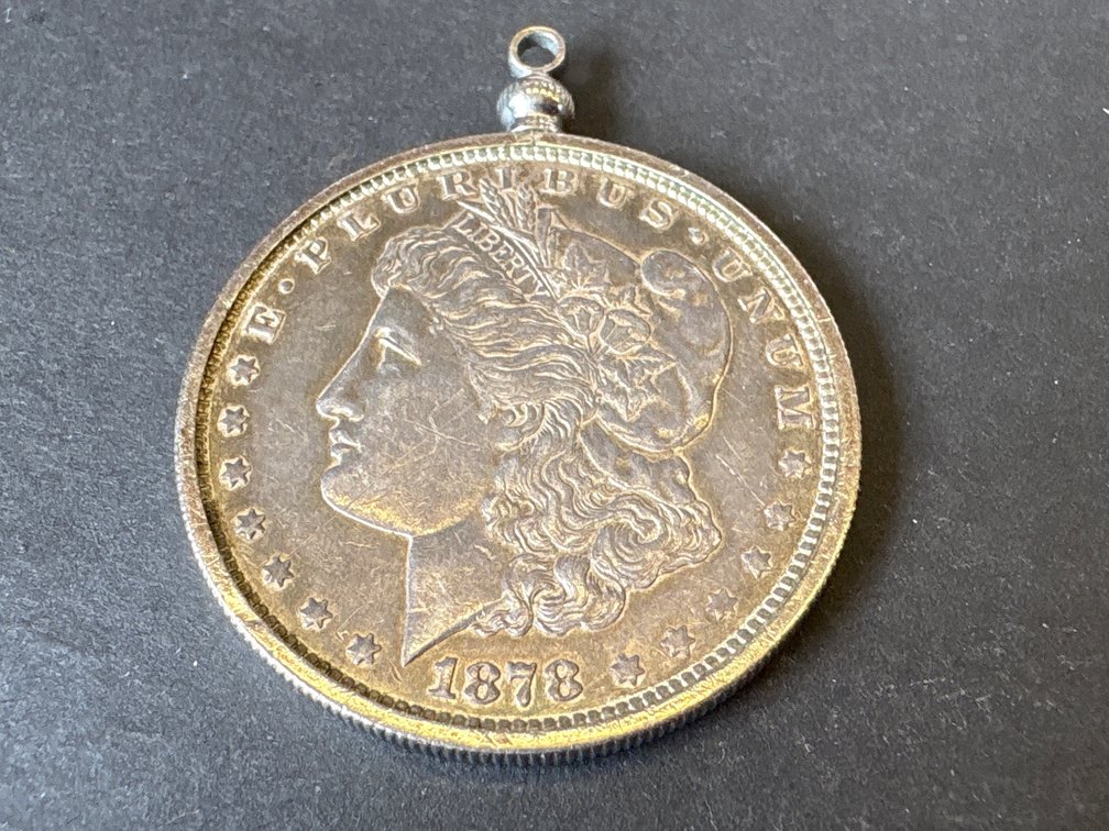 1878 Silver Morgan Dollar Pendant