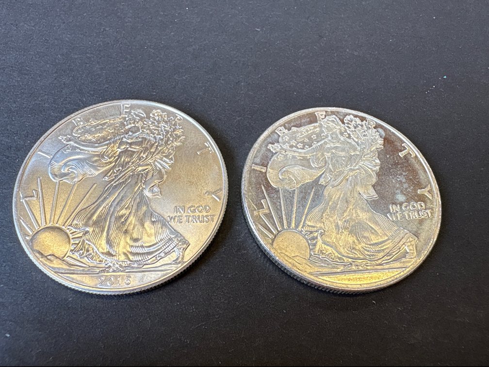 American Eagle Dollar Coin and Round