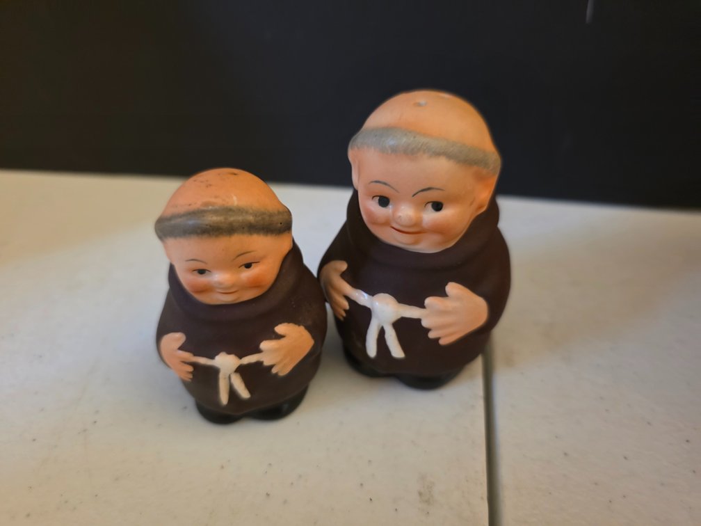 Vintage  Goebel Hummel  Munk Salt and Pepper,  