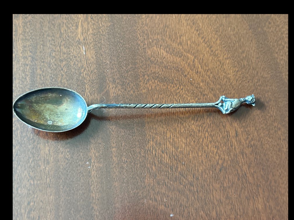 Sterling novelty spoon; English hallmarks; .31oz