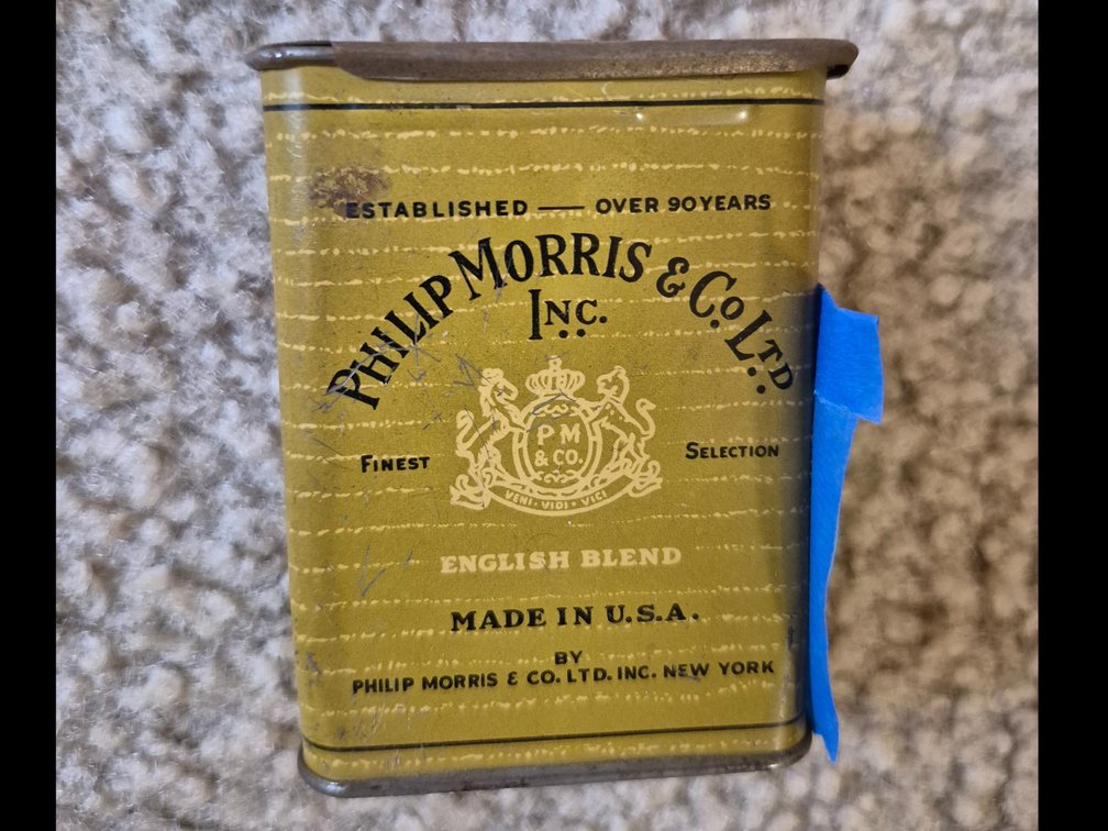 Philip Morris cigarette tin