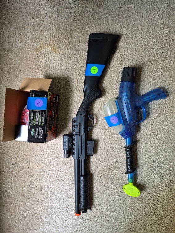 Pellet gun and paint ball gun