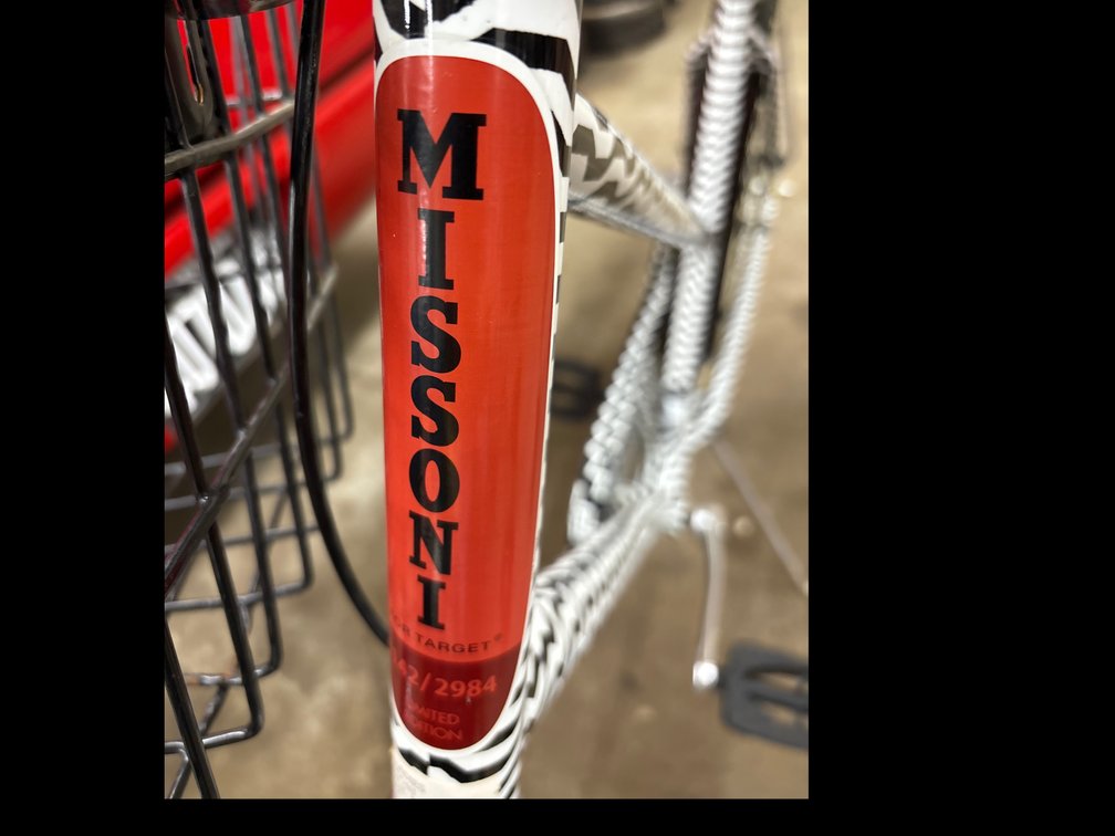 Limited edition Missoni for Target bicycle; excellent condition