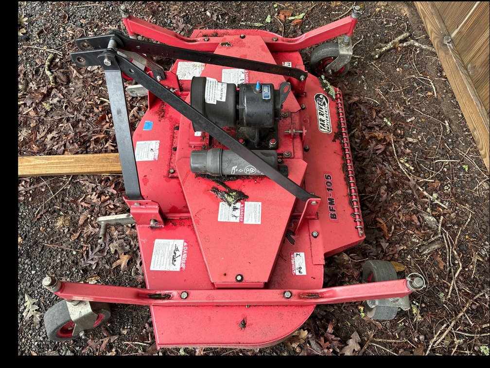 3 point finish mower deck by Tar River; 54”