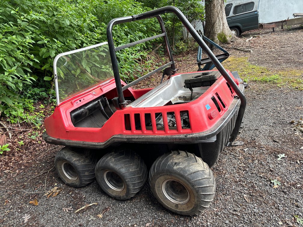 MaxII ATV; 6 tires; runs; needs repair