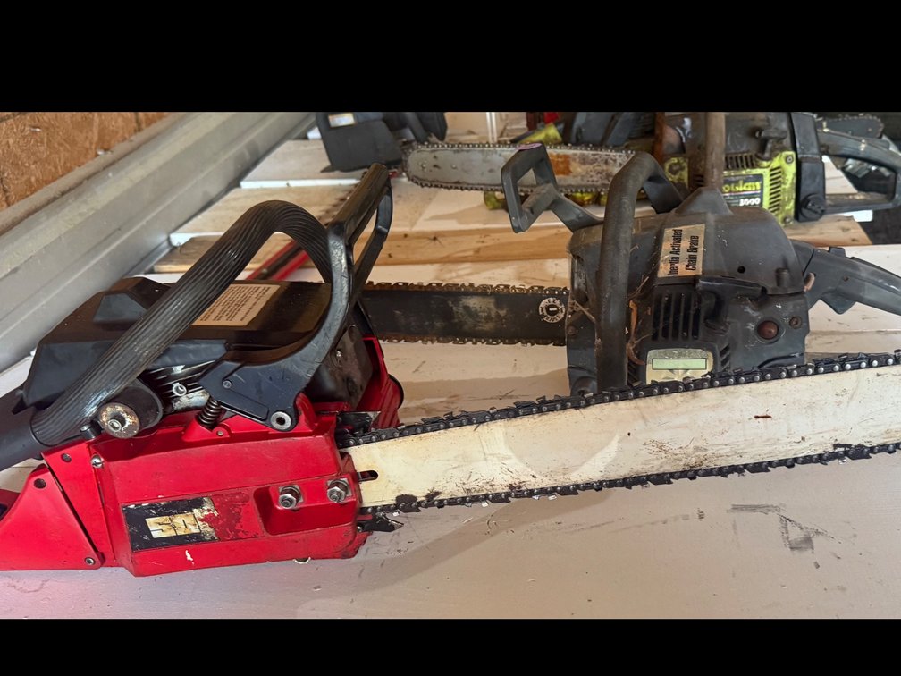 Solo 647 Gas Chain Saw and Craftsman 18” Gas Chain Saw