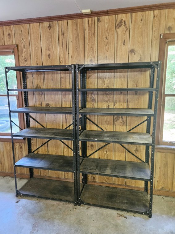 Two Steel Storage Shelves 