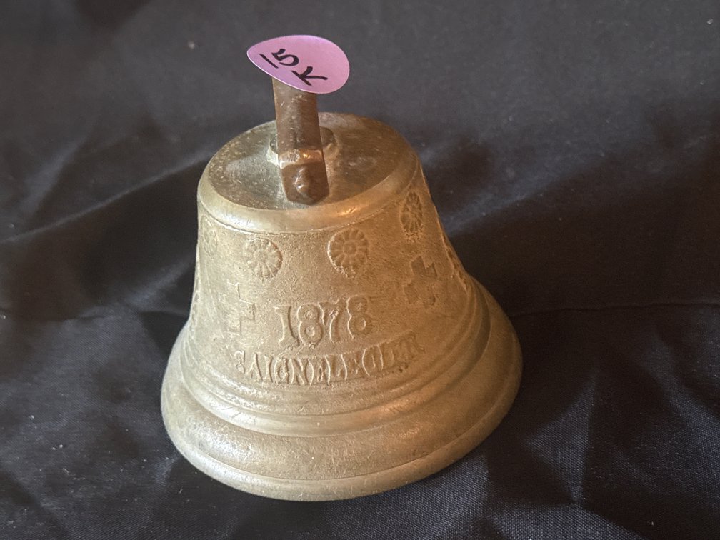 Antique 1878 Saignelegier Chiantel Fondeur Brass Bell