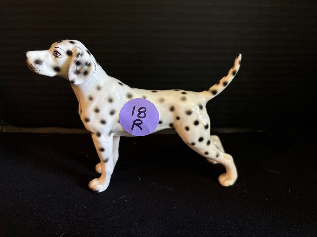Ceramic dalmation; Japan; 6” long