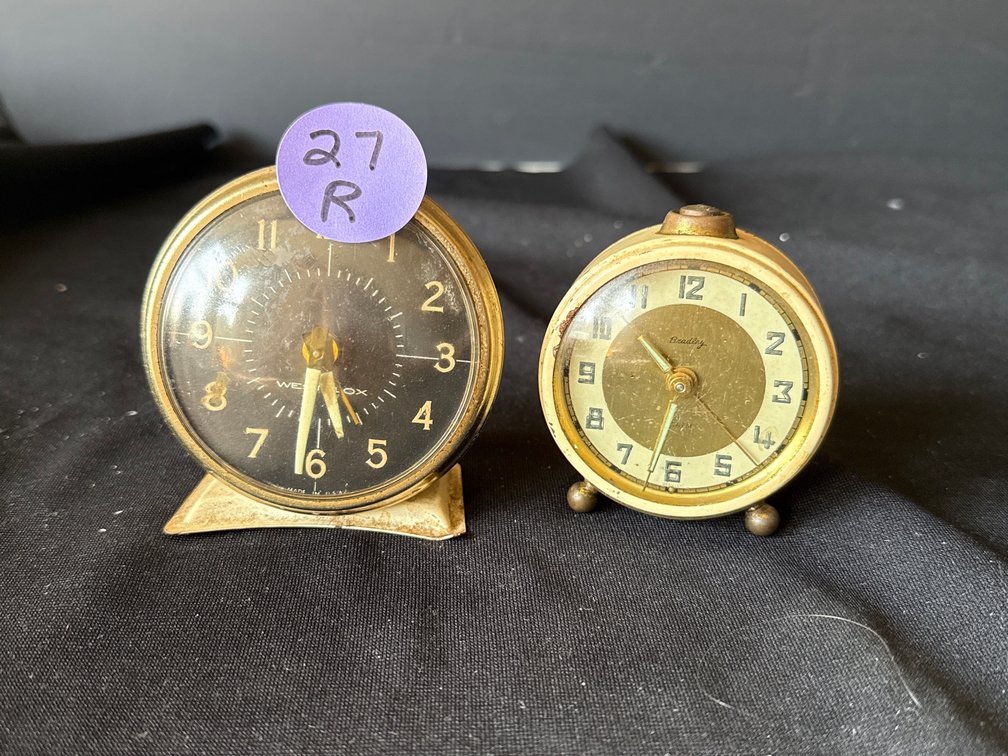 Westclox and Bradley Bedside Clocks