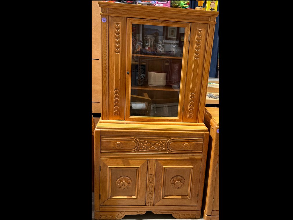 Solid Wood China Cabinet 