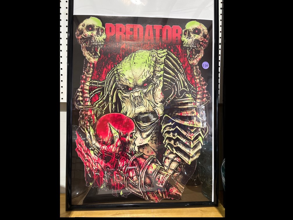 Predator poster; 24” x 30” (frame is larger)