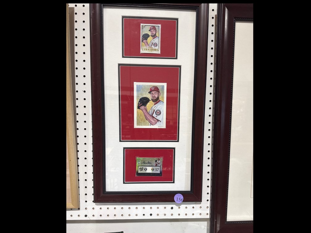 Framed Stephen Strasburg Memorabilia 