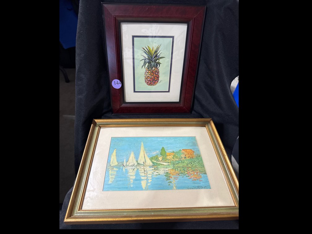 Pair of Prints: Pineapple and Day on the Lake