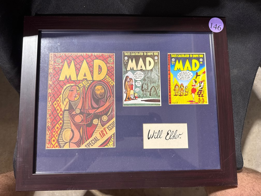 Framed Mad Comics 13”x16” “Will Elder”