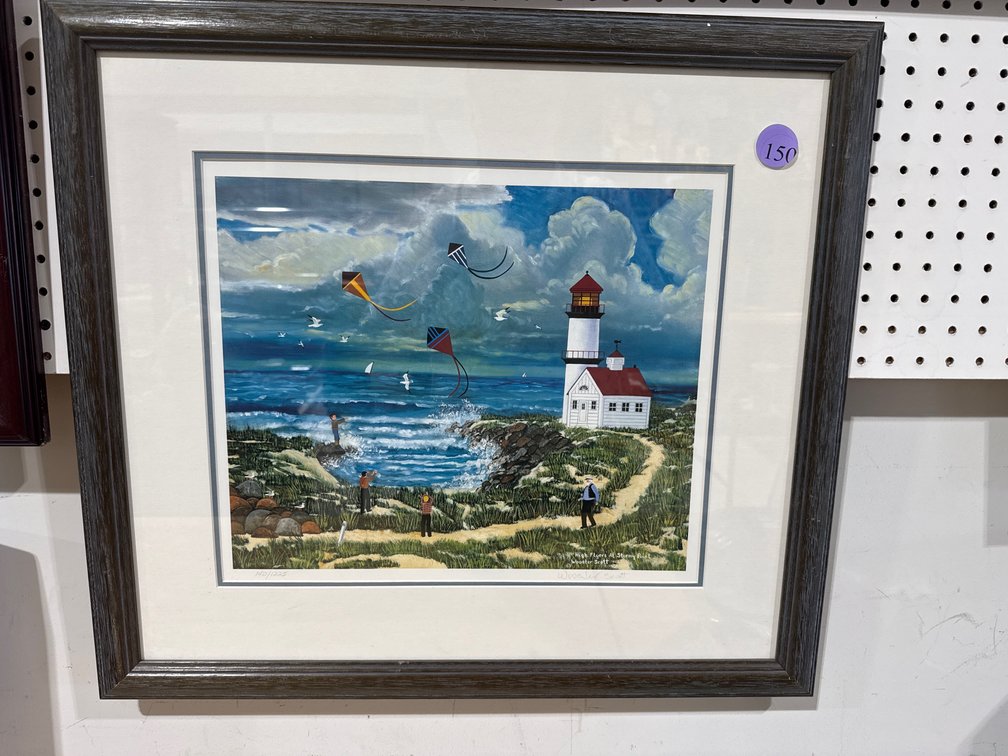 Framed Print “High Flyers at Stormy Point” by Wooster Scott 22”x24”