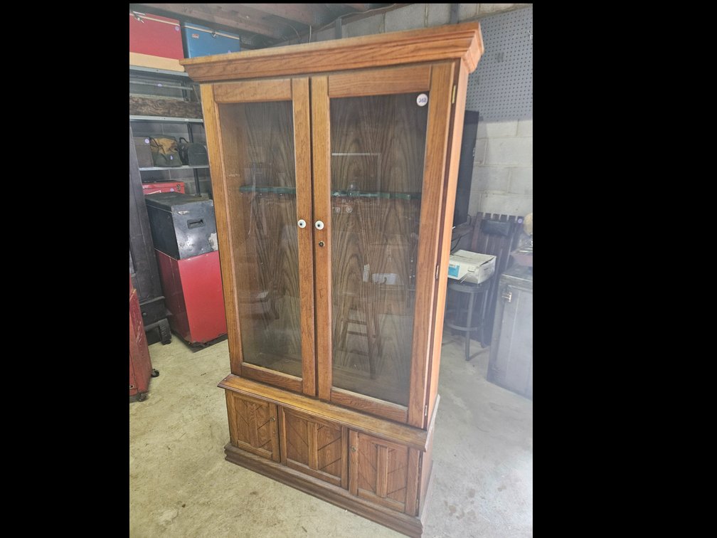 Oak Gun Cabinet / Storage Case