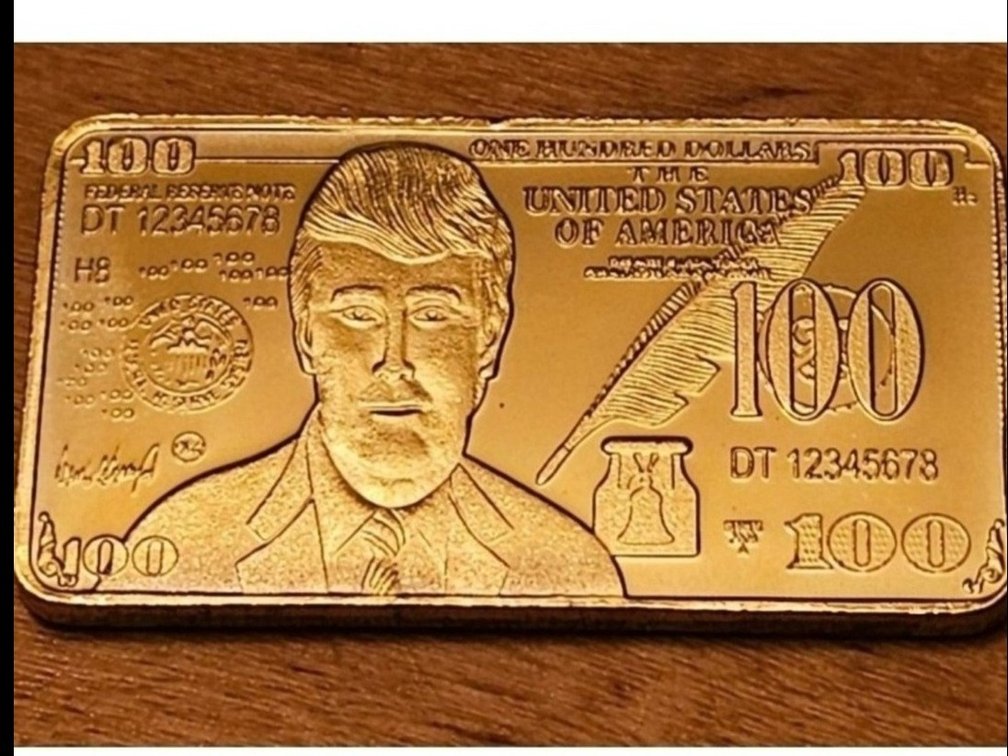 Donald Trump 24k Yellow Gold Ingot