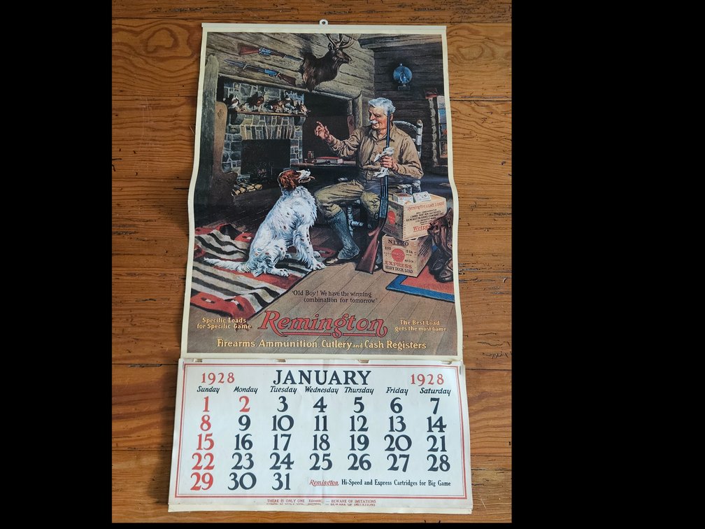 Large Remington Calendar 