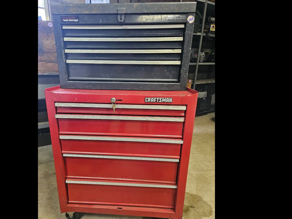 Craftsman 2-piece Toolbox and Various Tools