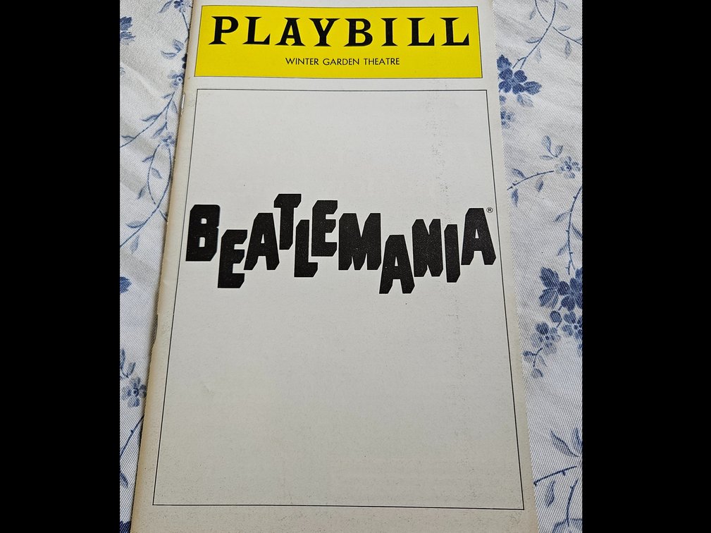 Beatles  - Beatlemania - Playbill Program from the Winter Garden Theatre 1978