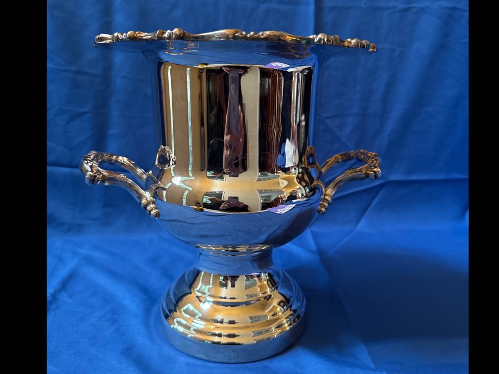 Ornate Silver Plate Champagne Bucket