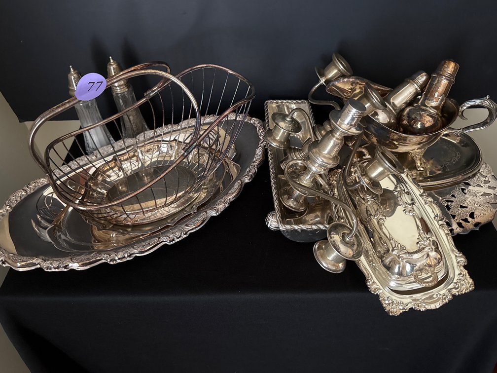 Assorted Silver Plate Items 
