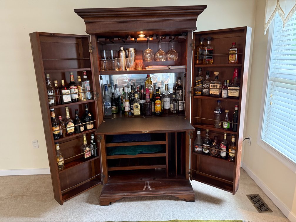 Contents of Bar Cabinet 