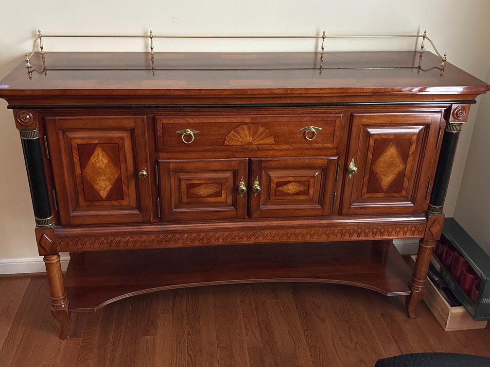 Universal Furniture neoclassic inlaid sideboard