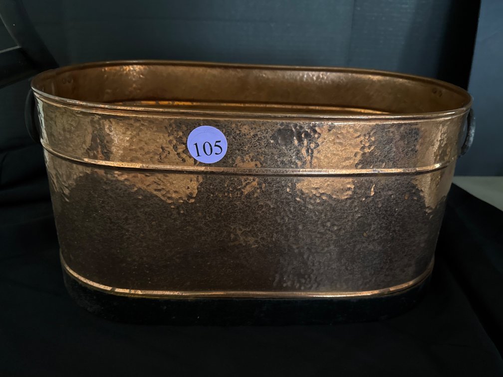 Copper Pot with Iron Handles 