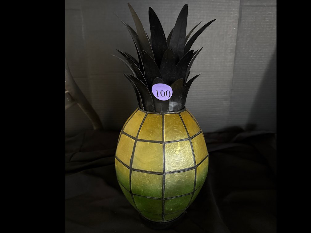 Capiz Shell Pineapple Tea Light Decor 